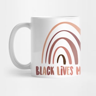 Black Lives Matter Black brown melanin rainbow Mug